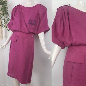 Elegant Magenta Dress